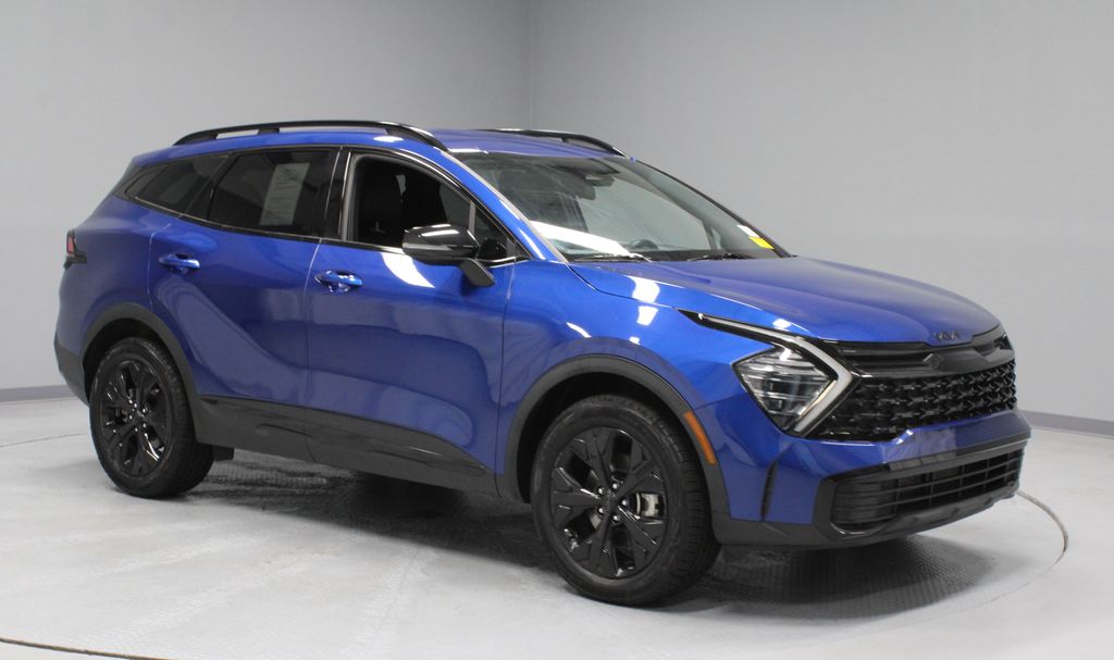 Sapphire Blue 2025 Kia Sportage SUV / Crossover All-Wheel Drive 8-Speed Automatic