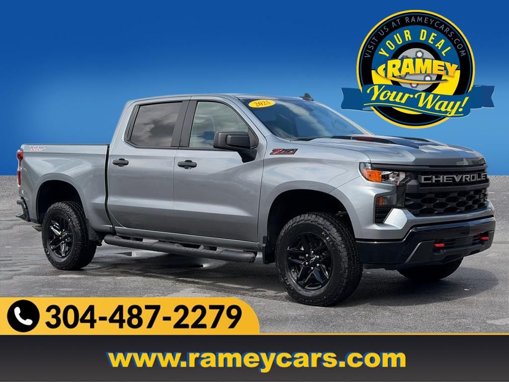 Sterling Gray Metallic 2025 Chevrolet Silverado 1500 Pickup Truck Four-Wheel Drive 8-Speed Automatic