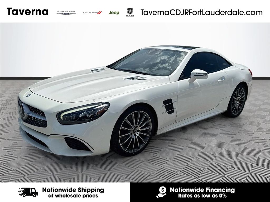 Diamond White 2017 Mercedes-Benz SL-Class Convertible Rear-Wheel Drive 9-Speed Automatic