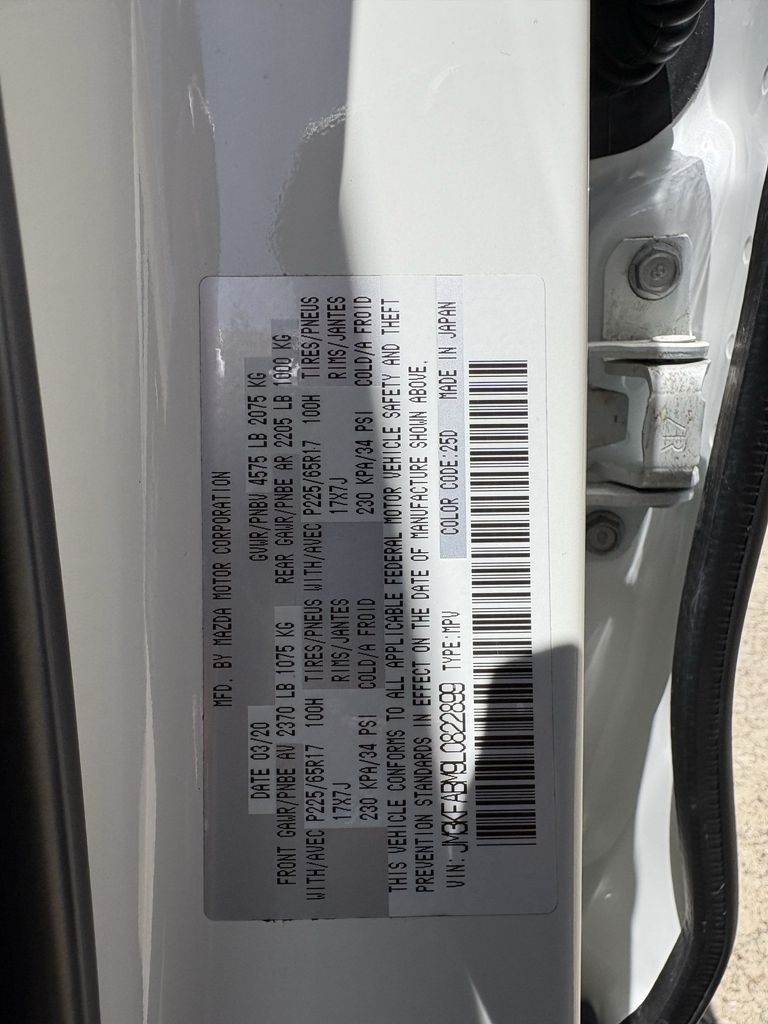 2020 Mazda CX-5 Sport White at Emmons Autoplex