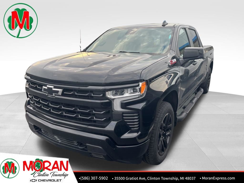 Black 2023 Chevrolet Silverado 1500 RST Crew Cab 4WD Pickup Truck Four-Wheel Drive Automatic