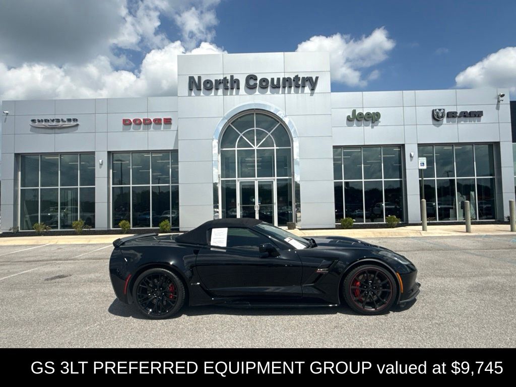 Black 2017 Chevrolet Corvette Convertible Rear-Wheel Drive 8-Speed Automatic
