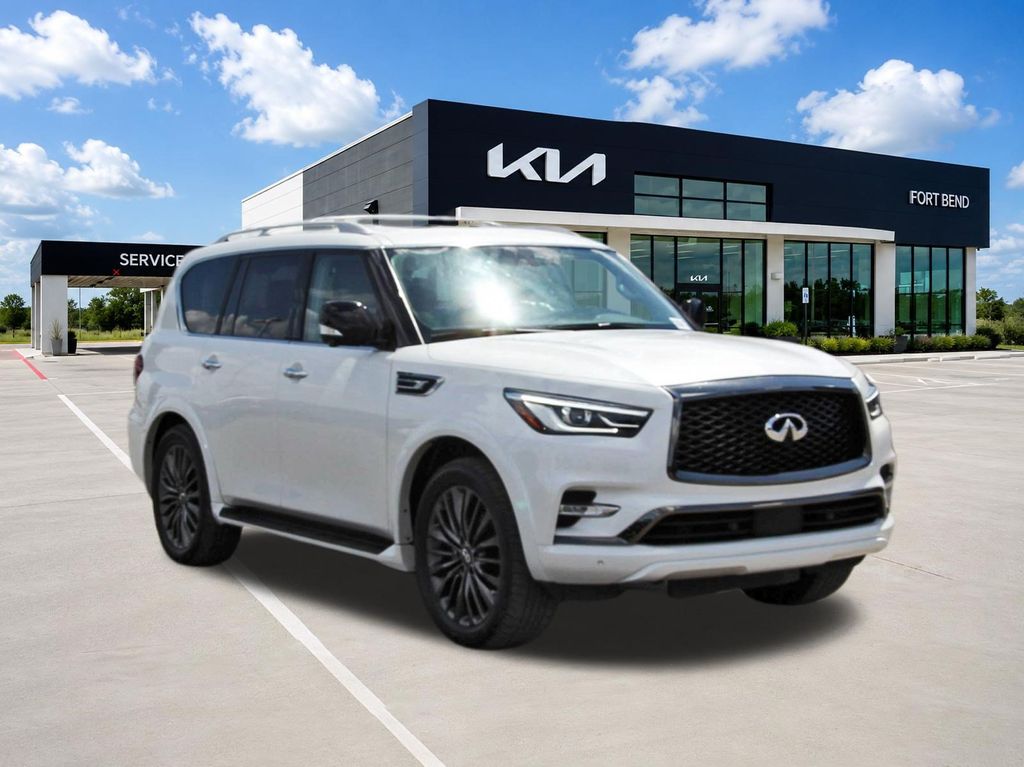 2023 INFINITI QX80 Premium Select White at Legacy Ford