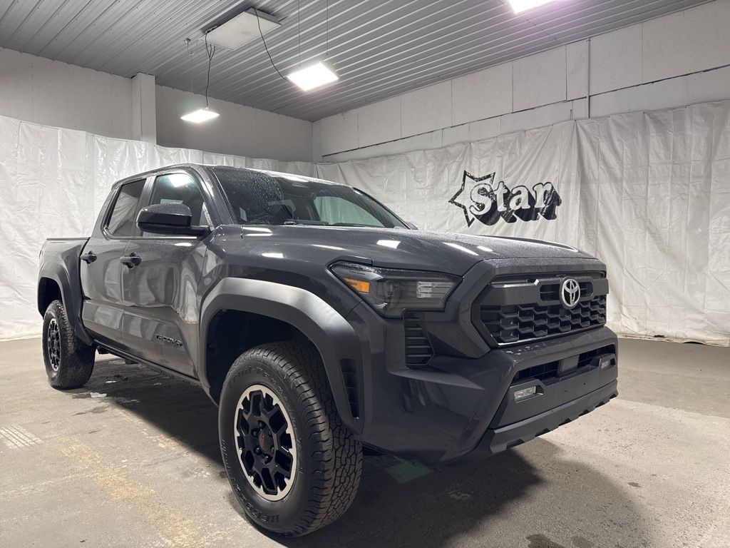 Black 2024 Toyota Tacoma TRD Off-Road Double Cab 4WD Pickup Truck Four-Wheel Drive 8-Speed Automatic