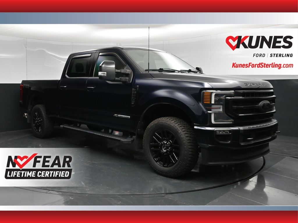 Blue Metallic 2022 Ford F-250 Super Duty Pickup Truck Four-Wheel Drive Automatic