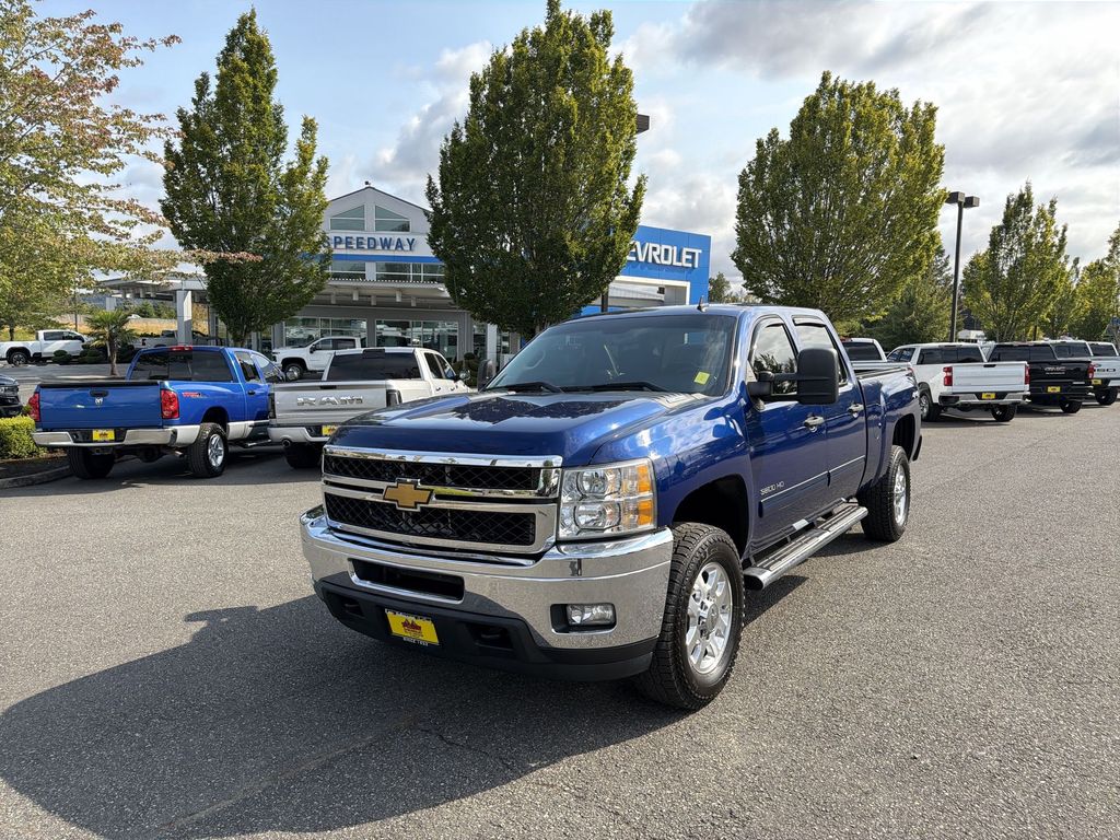 Blue 2014 Chevrolet Silverado 3500HD Pickup Truck Four-Wheel Drive 6-Speed Automatic