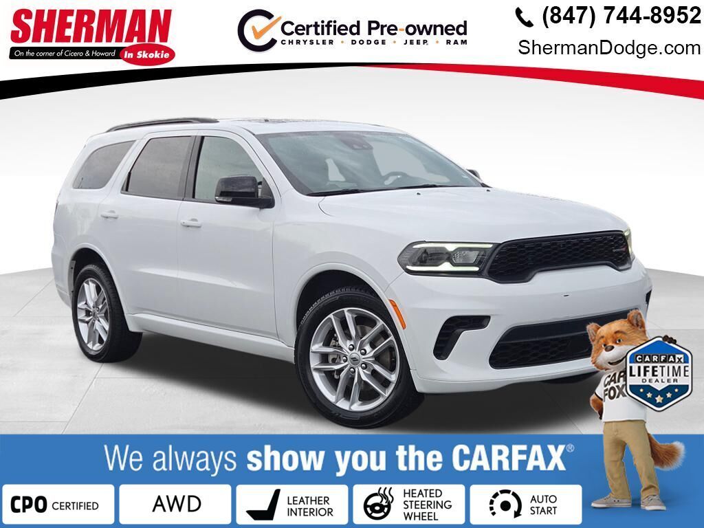 White Knuckle Clearcoat 2024 Dodge Durango SUV / Crossover All-Wheel Drive 8-Speed Automatic