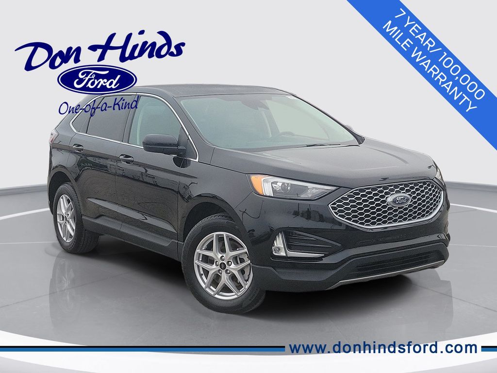Black Metallic 2024 Ford Edge SUV / Crossover All-Wheel Drive 8-Speed Automatic