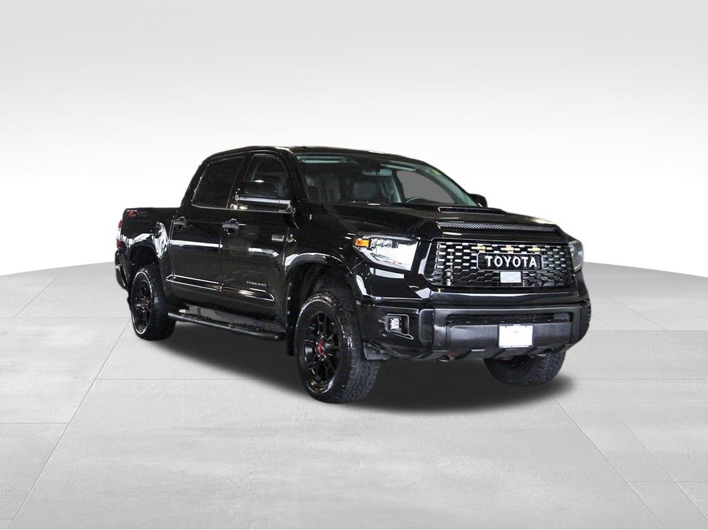Midnight Black Metallic 2019 Toyota Tundra TRD Pro CrewMax 5.7L 4WD Pickup Truck Four-Wheel Drive 6-Speed Automatic