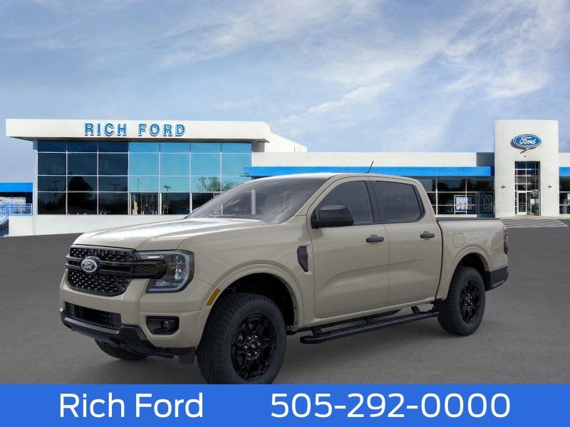 Desert Sand 2025 Ford Ranger XLT SuperCrew 4WD Pickup Truck Four-Wheel Drive Automatic