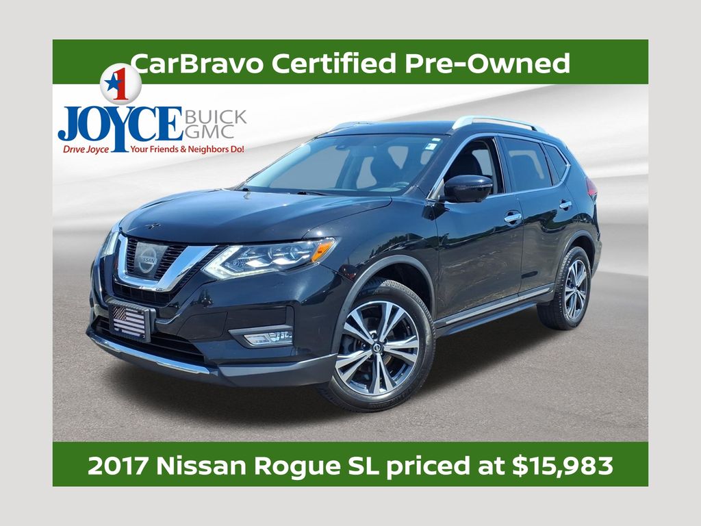 Gray (Magnetic Black) 2017 Nissan Rogue SUV / Crossover All-Wheel Drive Continuously Variable Transmission