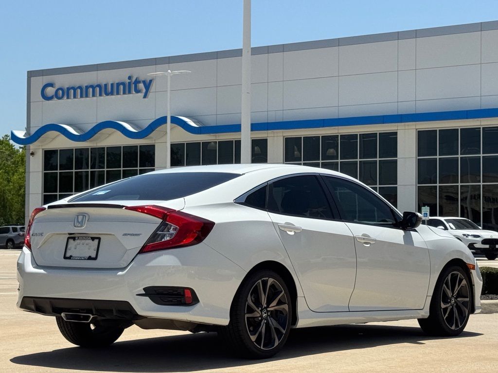 2021 Honda Civic Sport White at Central Houston Nissan