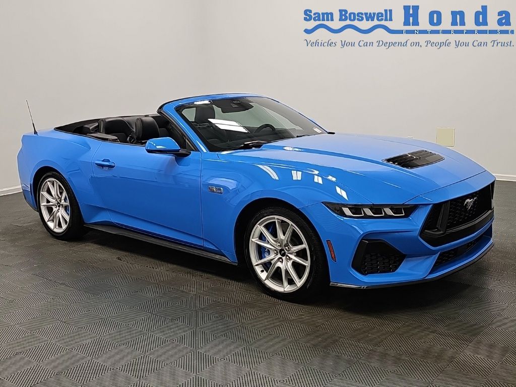 Grabber Blue Metallic 2024 Ford Mustang GT Premium Convertible RWD Convertible Rear-Wheel Drive Automatic
