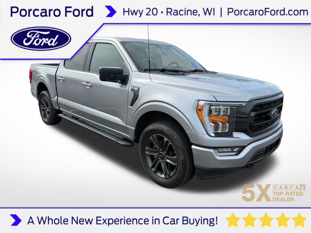 Iconic Silver Metallic 2023 Ford F-150 XLT SuperCrew 4WD Pickup Truck Four-Wheel Drive Automatic