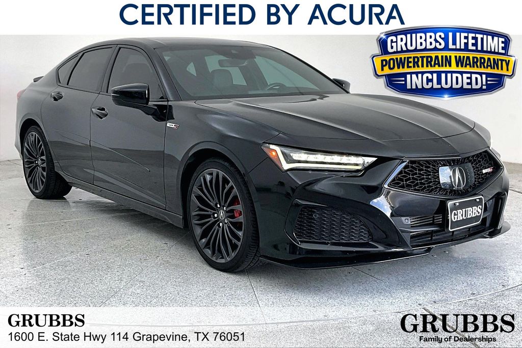 Majestic Black Pearl 2023 Acura TLX Sedan All-Wheel Drive Automatic