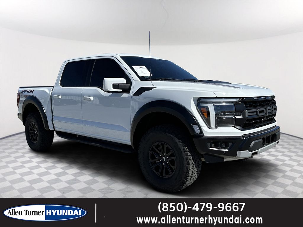 Oxford White 2024 Ford F-150 Raptor SuperCrew 4WD Pickup Truck Four-Wheel Drive Automatic