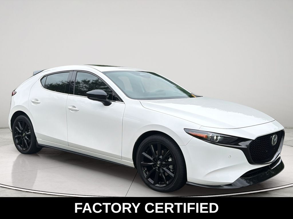 Snowflake White Pearl Mica 2025 Mazda MAZDA3 Hatchback All-Wheel Drive 6-Speed Automatic