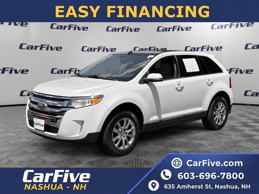 White Platinum Clearcoat Metallic 2014 Ford Edge SUV / Crossover All-Wheel Drive 6-Speed Automatic