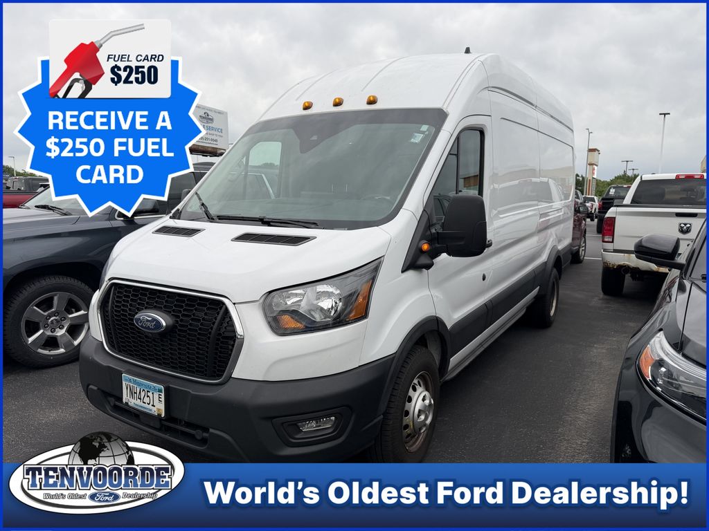 Oxford White 2023 Ford Transit Cargo Van Rear-Wheel Drive 