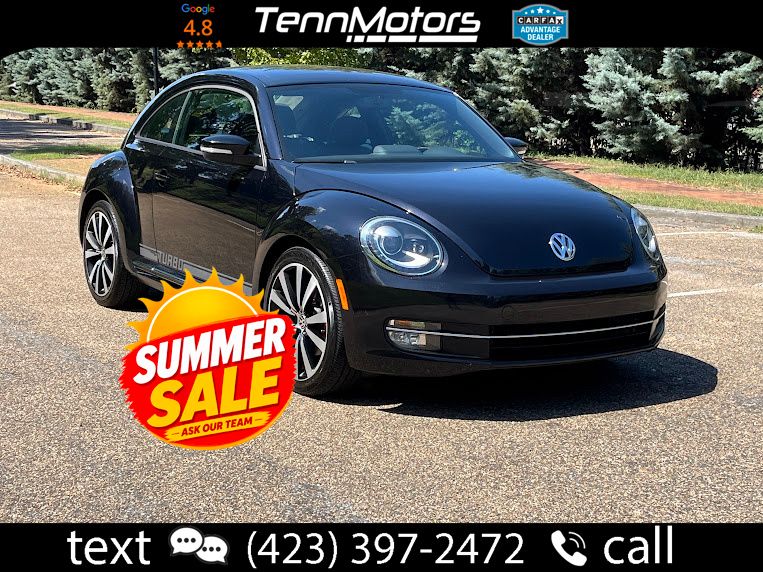 Black 2013 Volkswagen Beetle Hatchback 6-Speed Manual