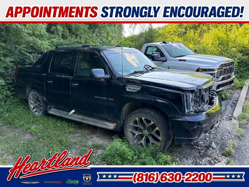 Sable Black 2003 Cadillac Escalade EXT Pickup Truck All-Wheel Drive 4-Speed Automatic