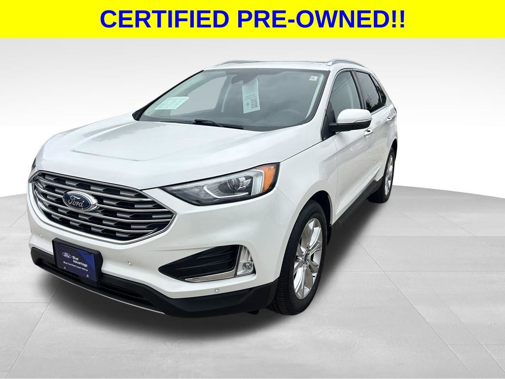 White Metallic 2020 Ford Edge SUV / Crossover All-Wheel Drive 8-Speed Automatic