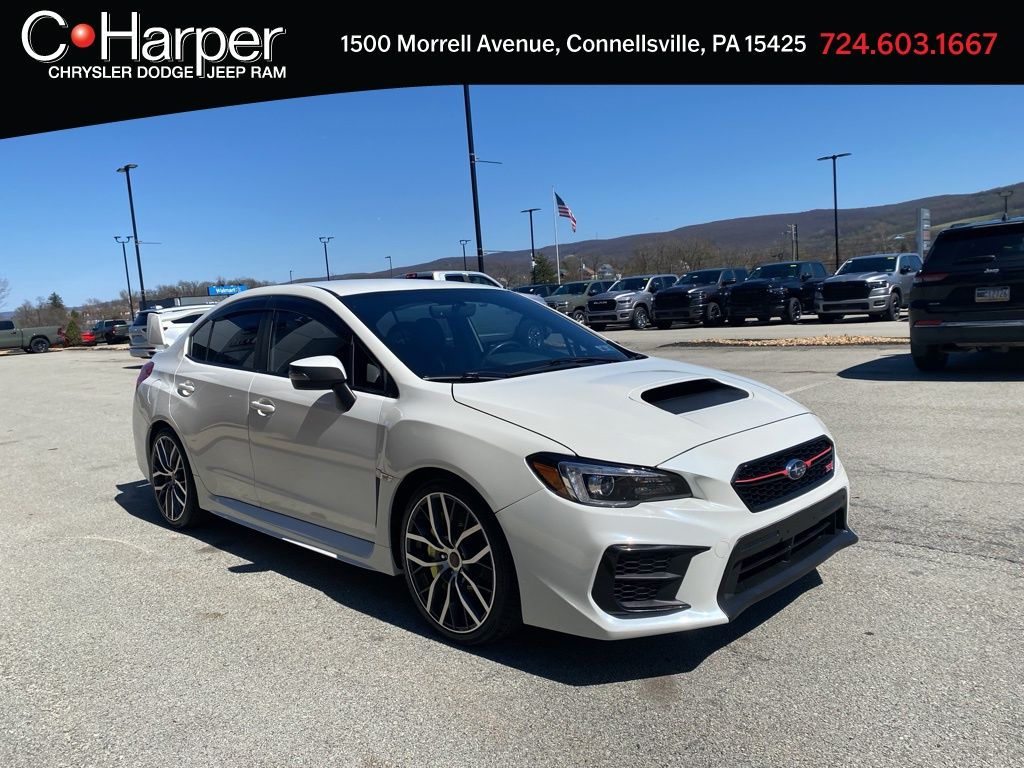 Crystal White Pearl 2021 Subaru WRX STI AWD Sedan All-Wheel Drive 6-Speed Manual
