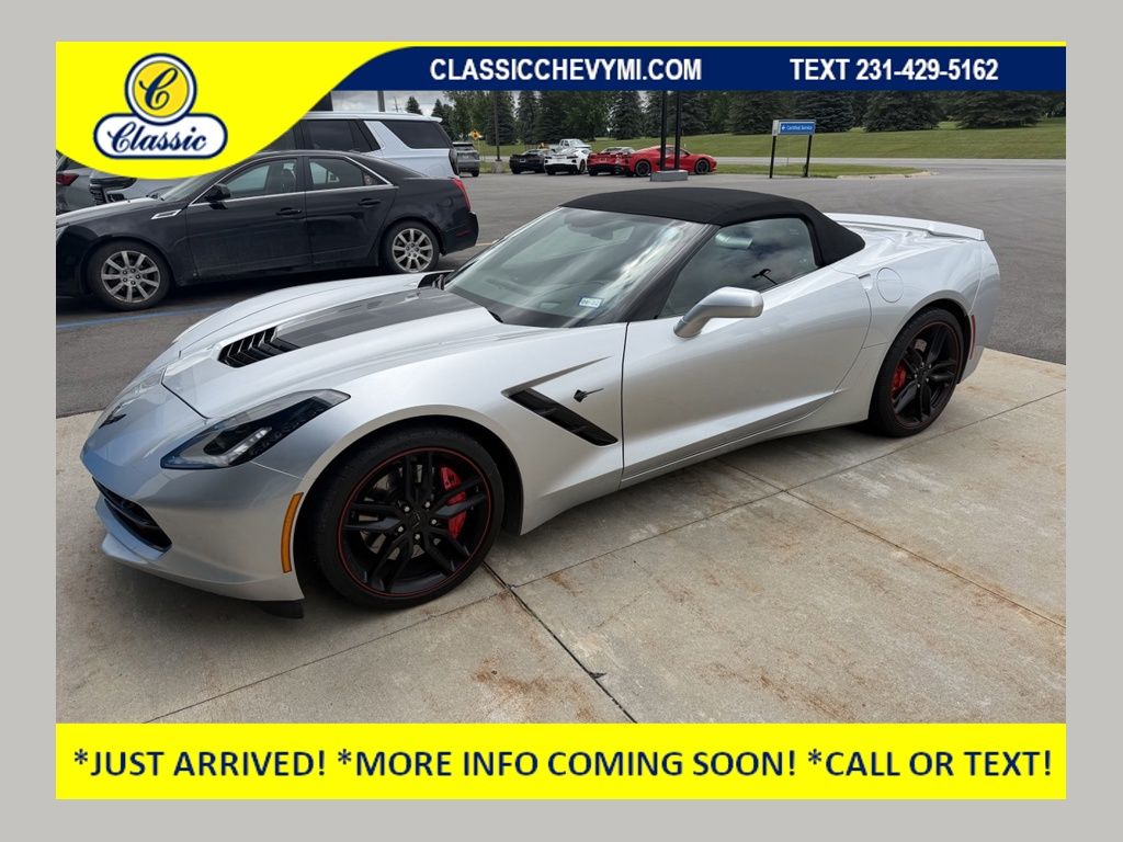 Blade Silver Metallic 2017 Chevrolet Corvette Stingray Z51 2LT Convertible RWD Convertible Rear-Wheel Drive 8-Speed Automatic