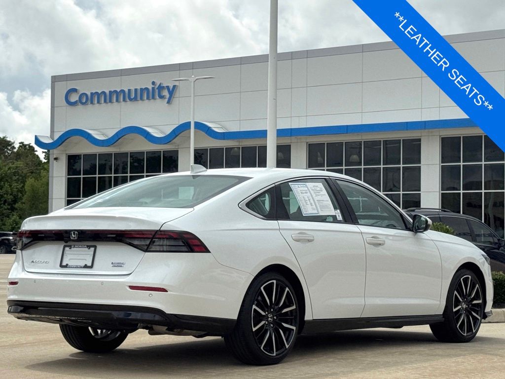 2025 Honda Accord Hybrid Touring White at Community Honda