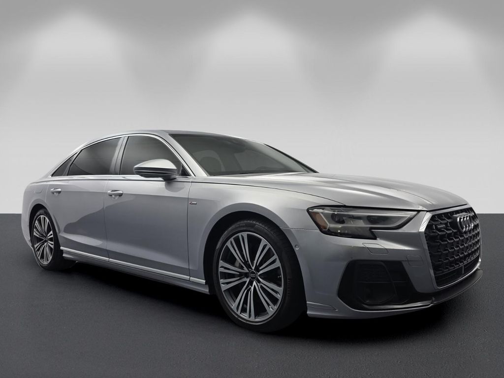 Florett Silver Metallic 2024 Audi A8 Sedan All-Wheel Drive 8-Speed Automatic