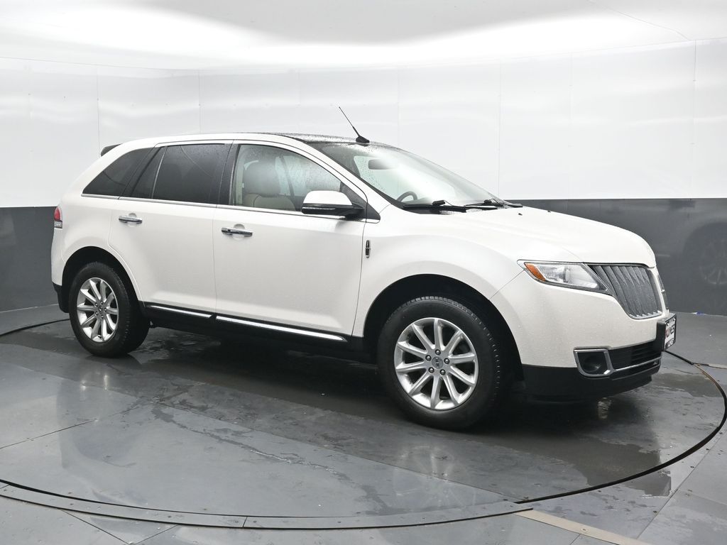 White Platinum Clearcoat Metallic 2015 Lincoln MKX SUV / Crossover All-Wheel Drive 6-Speed Automatic