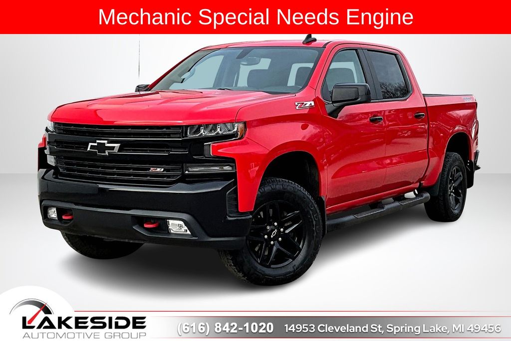 Red 2019 Chevrolet Silverado 1500 Pickup Truck Four-Wheel Drive 8-Speed Automatic