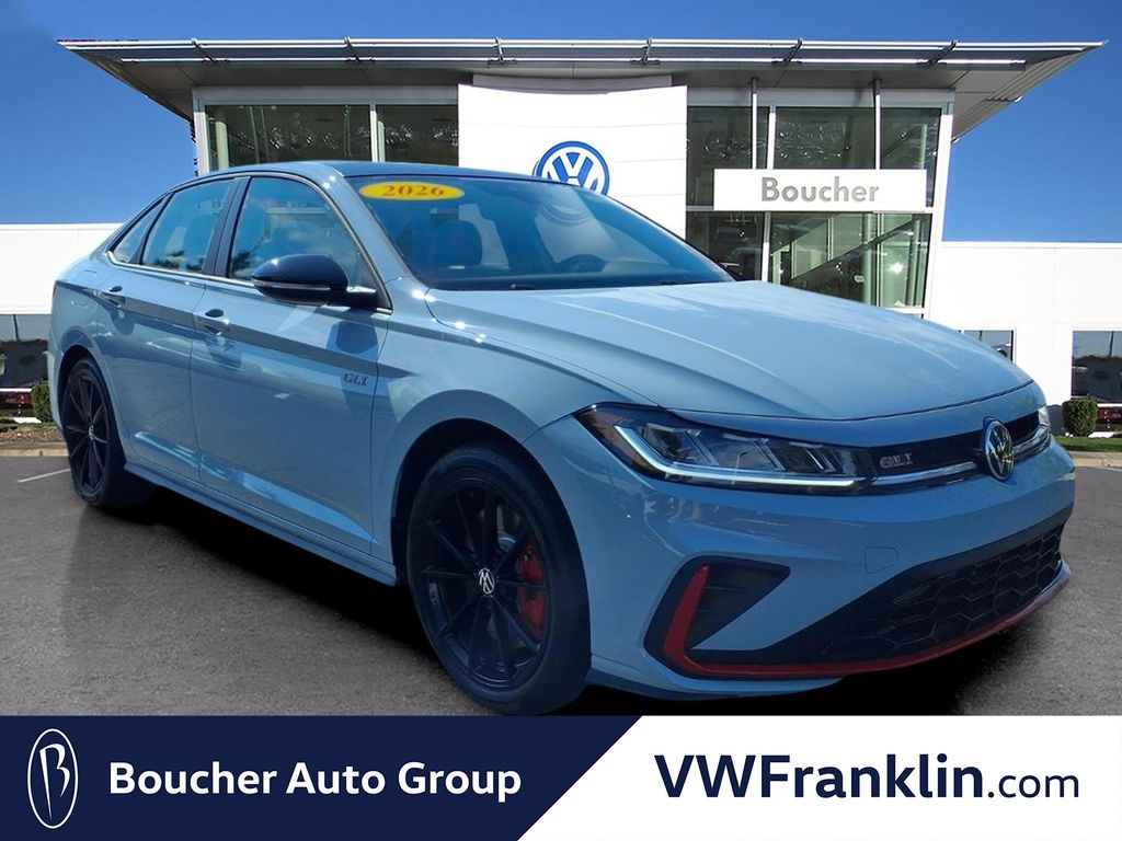 Monument Gray w/Dp Blk Rf 2026 Volkswagen Jetta GLI Sedan Front-Wheel Drive 7-Speed Dual Clutch