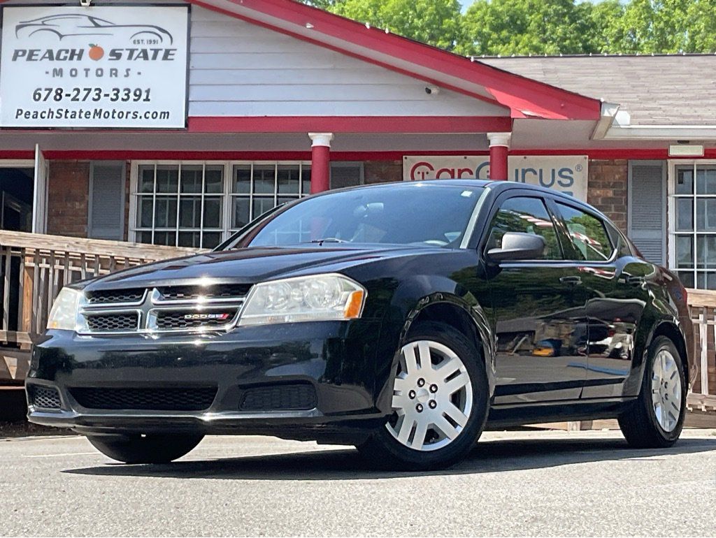 Black 2013 Dodge Avenger SE FWD Sedan Front-Wheel Drive Automatic