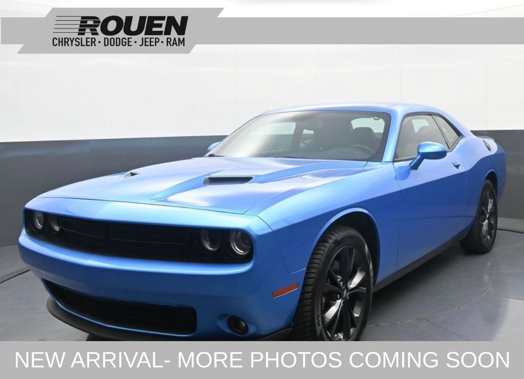 B5 Blue Pearlcoat 2023 Dodge Challenger Coupe All-Wheel Drive 8-Speed Automatic