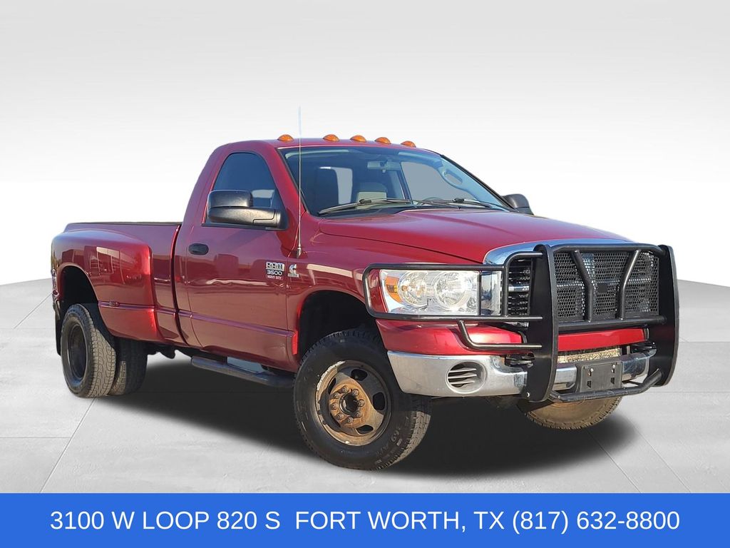 Inferno Red Crystal Pearlcoat 2008 Dodge RAM 3500 Pickup Truck Four-Wheel Drive 6-Speed Automatic