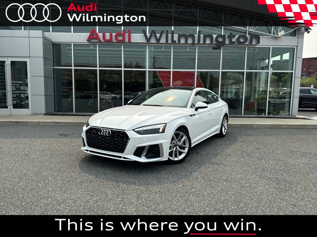 Ibis White 2023 Audi A5 Sportback Sedan All-Wheel Drive 7-Speed Automatic