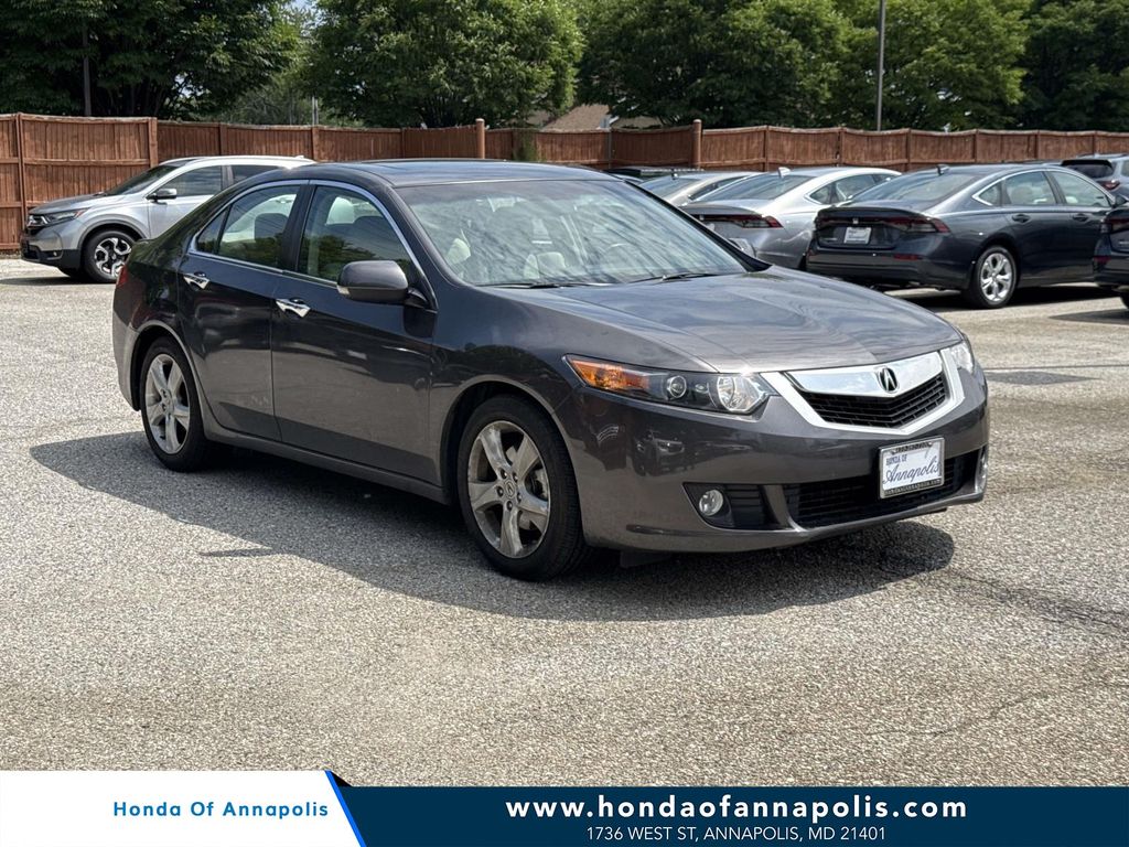 Grigio Metallic 2010 Acura TSX Sedan Front-Wheel Drive 5-Speed Automatic