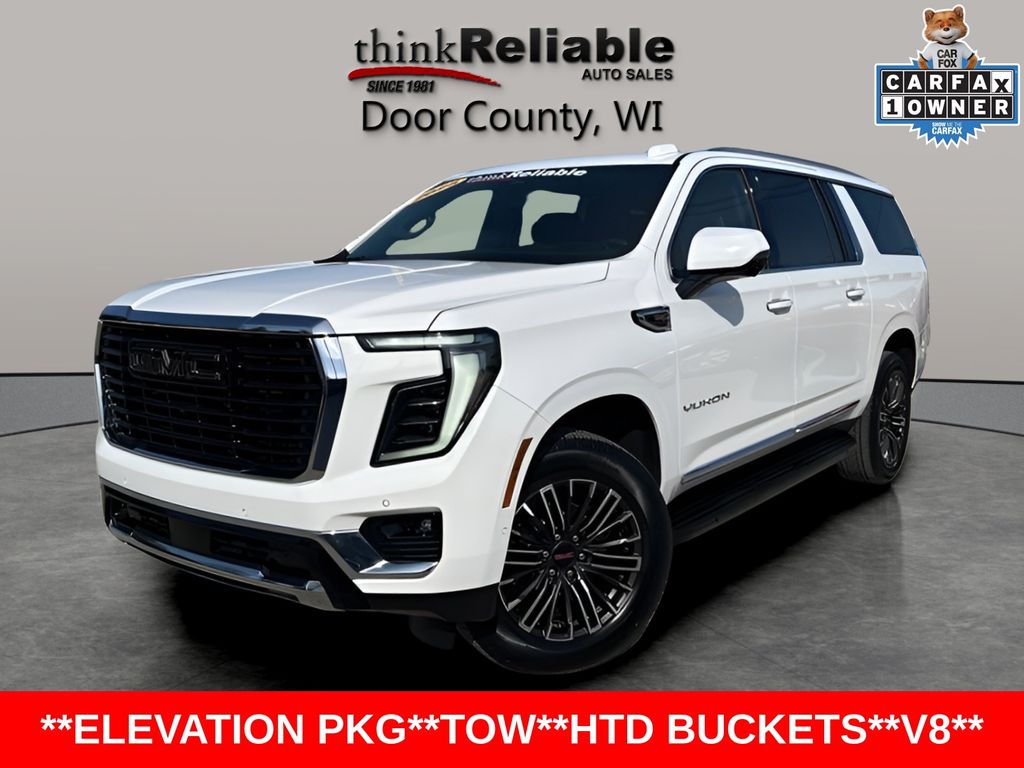 Summit White 2025 GMC Yukon XL Elevation 4WD SUV / Crossover Four-Wheel Drive