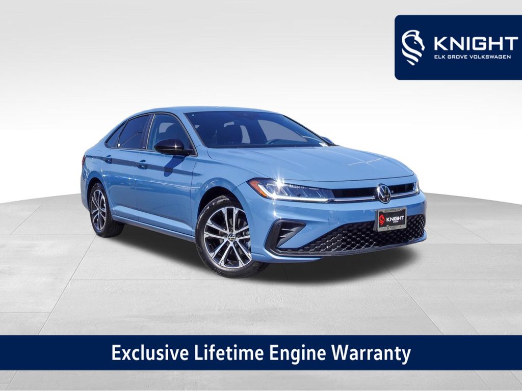 Monterey Blue 2025 Volkswagen Jetta Sedan Front-Wheel Drive 8-Speed Automatic