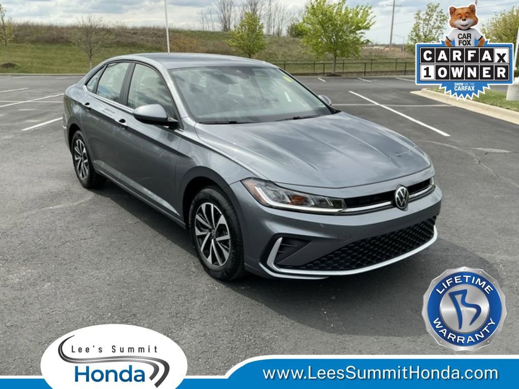 Platinum Gray Metallic 2025 Volkswagen Jetta S FWD Sedan Front-Wheel Drive 8-Speed Automatic