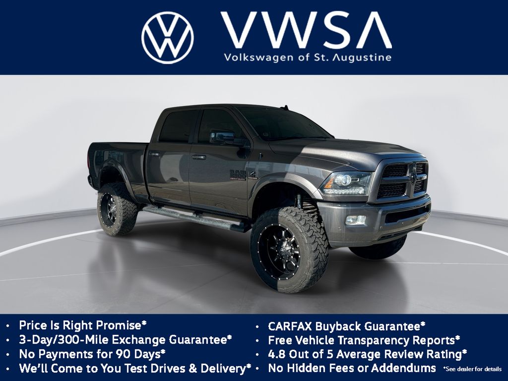 Gray (Granite Crystal Metallic Clearcoat) 2016 RAM 2500 Laramie Crew Cab 4WD Pickup Truck Four-Wheel Drive 6-Speed Automatic