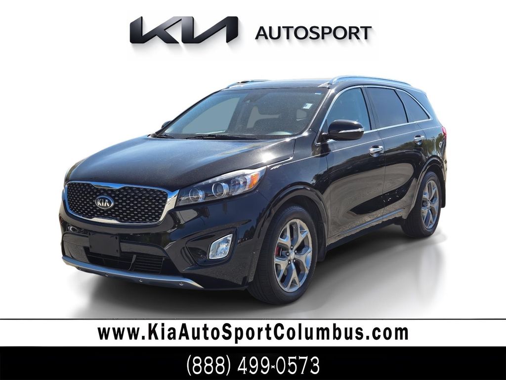 Ebony Black 2017 Kia Sorento SX V6 FWD SUV / Crossover Front-Wheel Drive 6-Speed Automatic