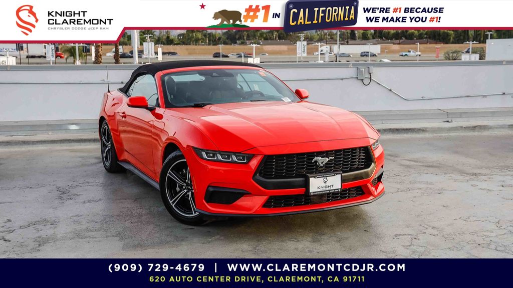 Race Red 2024 Ford Mustang EcoBoost Convertible RWD Convertible Rear-Wheel Drive Automatic