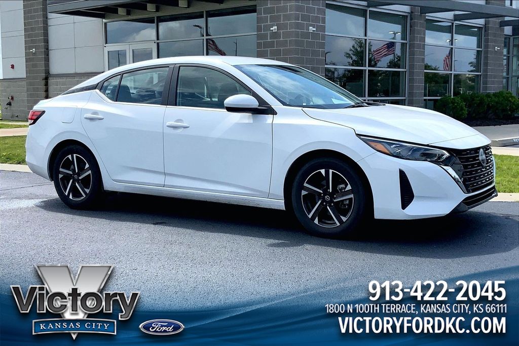 White (Fresh Powder) 2024 Nissan Sentra Sedan Front-Wheel Drive Continuously Variable Transmission