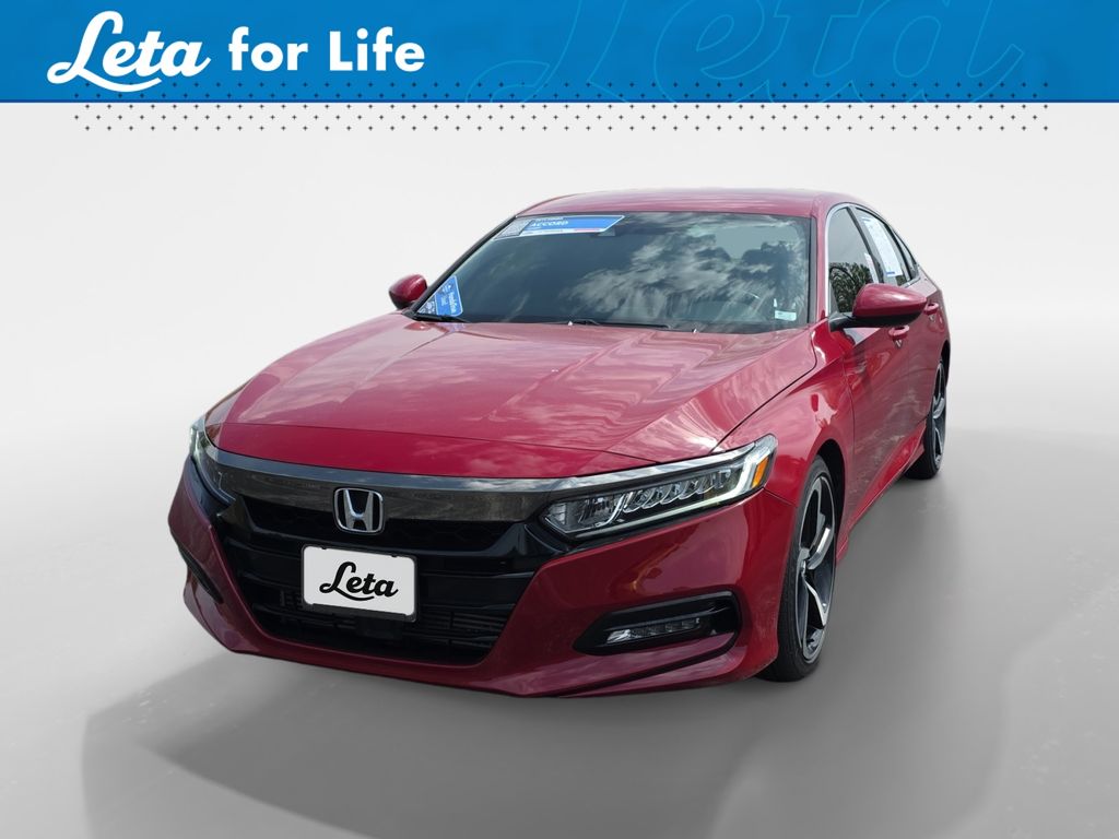Radiant Red Metallic 2019 Honda Accord 1.5T Sport FWD Sedan Front-Wheel Drive Continuously Variable Transmission