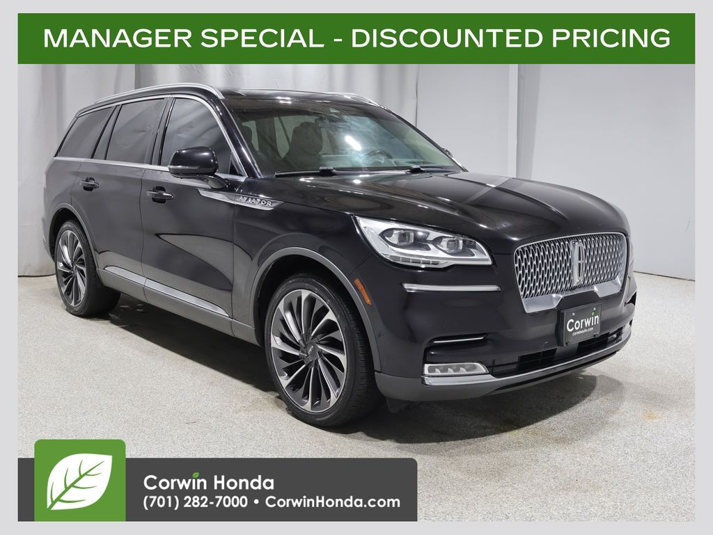 Infinite Black Metallic 2020 Lincoln Aviator SUV / Crossover All-Wheel Drive Automatic