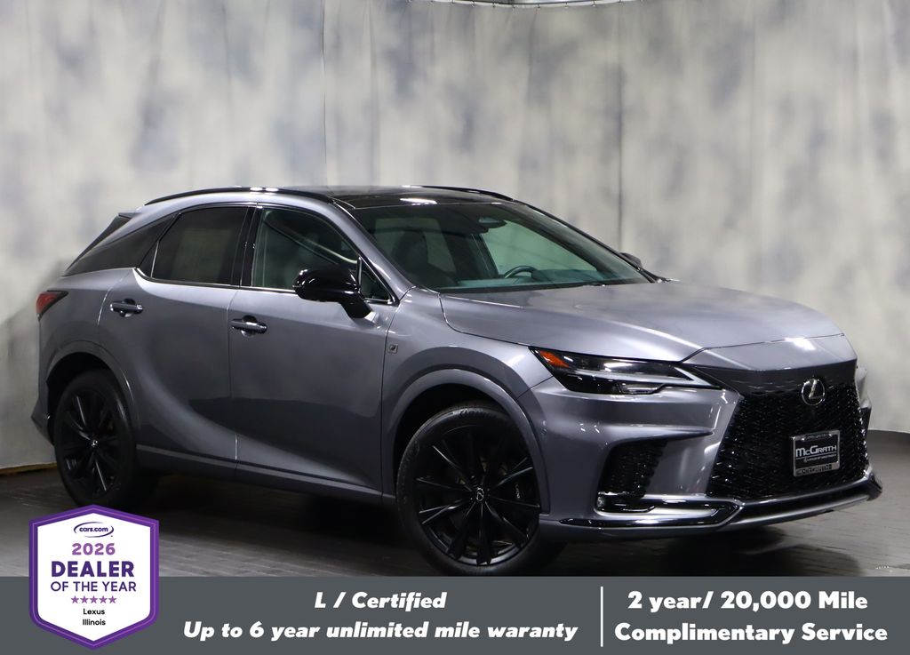 Nebula Gray Pearl 2023 Lexus RX Hybrid 500h F Sport Performance 3 AWD SUV / Crossover 6-Speed Automatic