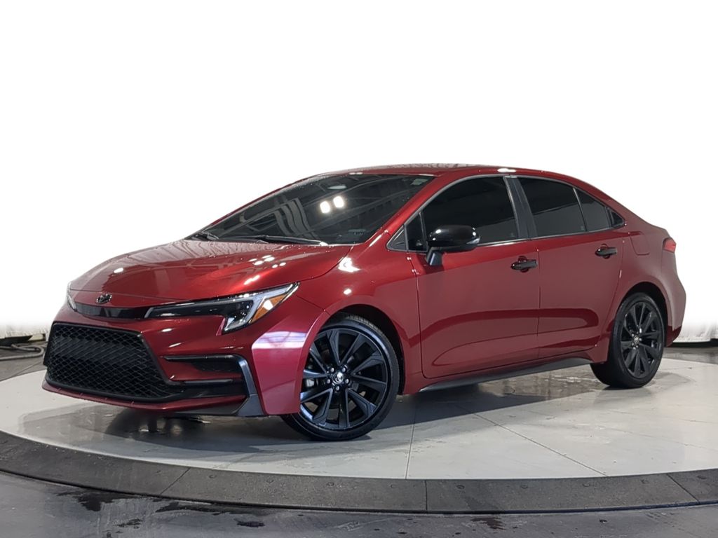 Red (Ruby Flare Pearl) 2023 Toyota Corolla SE FWD Sedan Front-Wheel Drive Continuously Variable Transmission