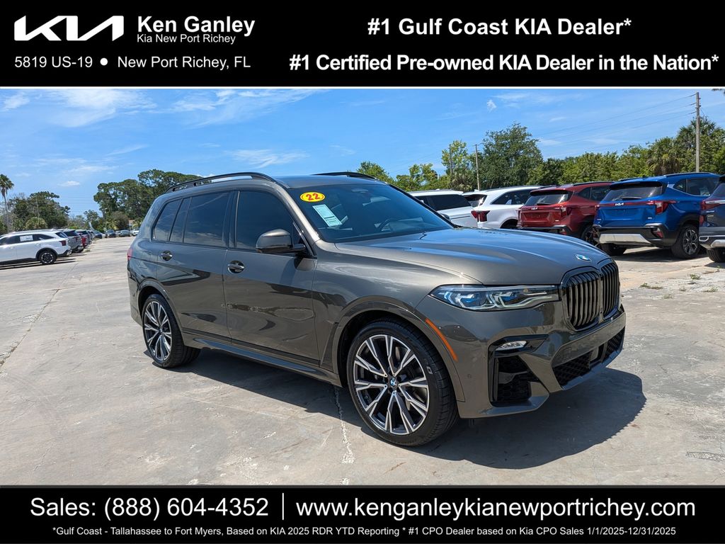 Manhattan Green Metallic 2022 BMW X7 M50i AWD SUV / Crossover All-Wheel Drive 8-Speed Automatic